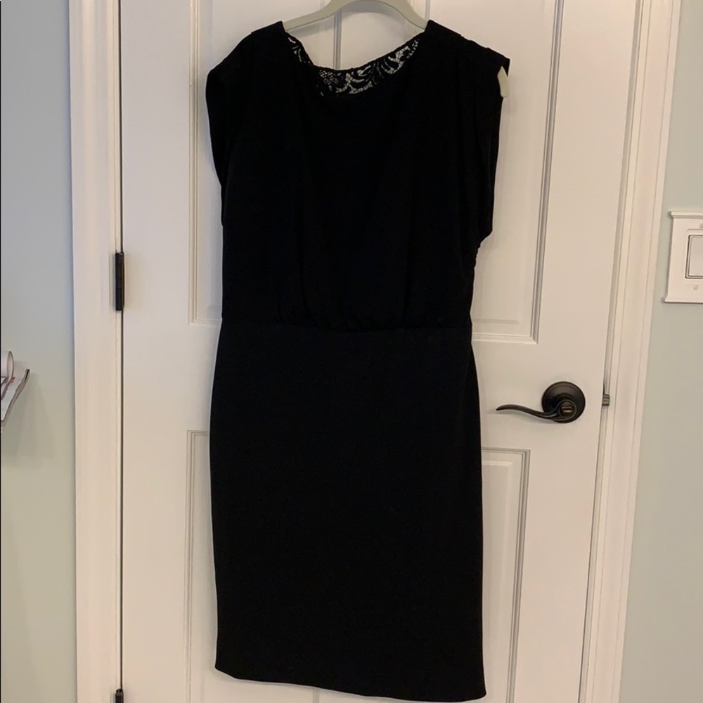 Burberry black dress with lace back